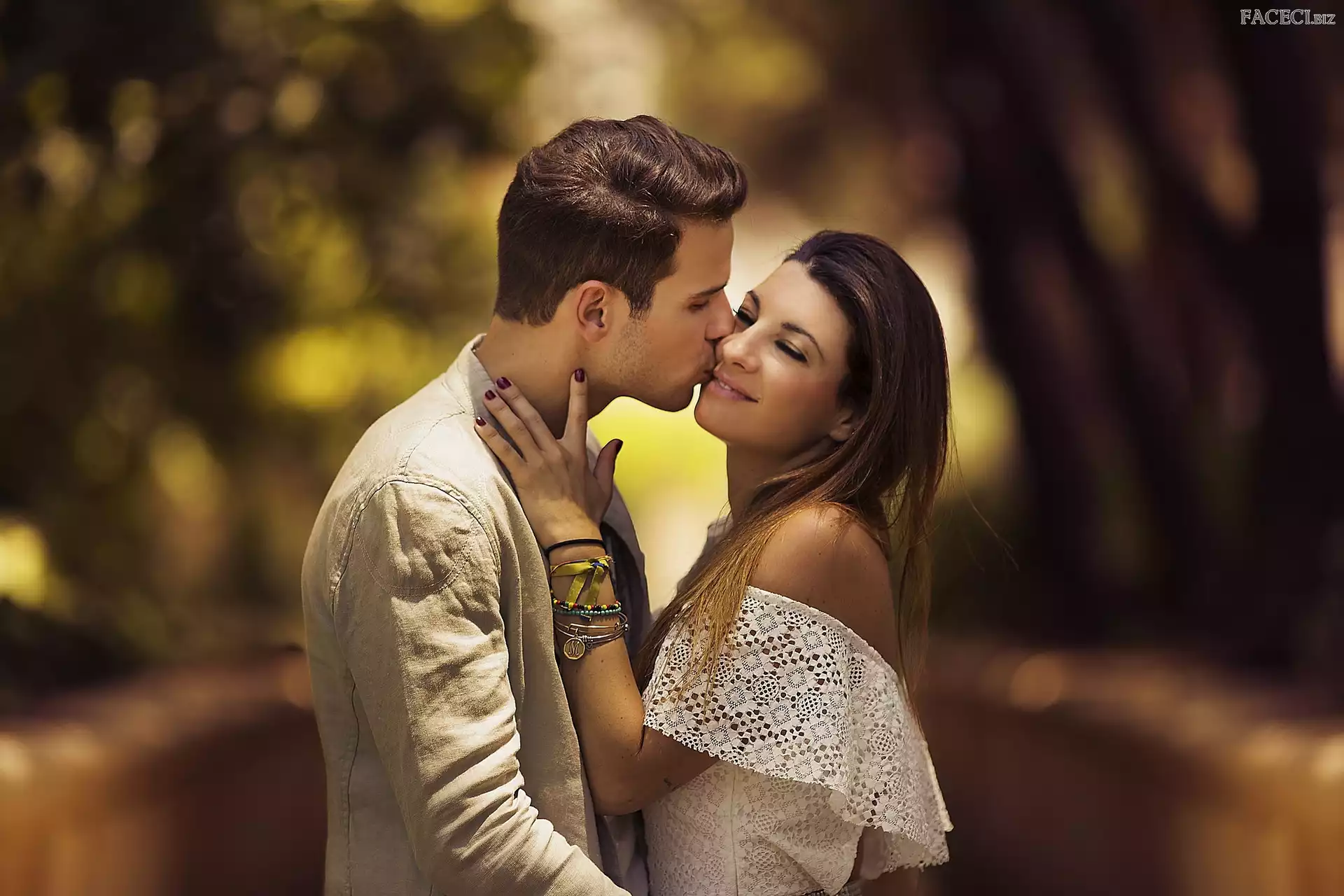 Uśmiech, Para, Buziak, Zakochani